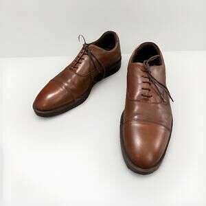 WOLF AND SHEPHERD MENS CASUAL OXFORD CAP TOE SHOES SIZE 9.5 MADE IN PORTUGAL